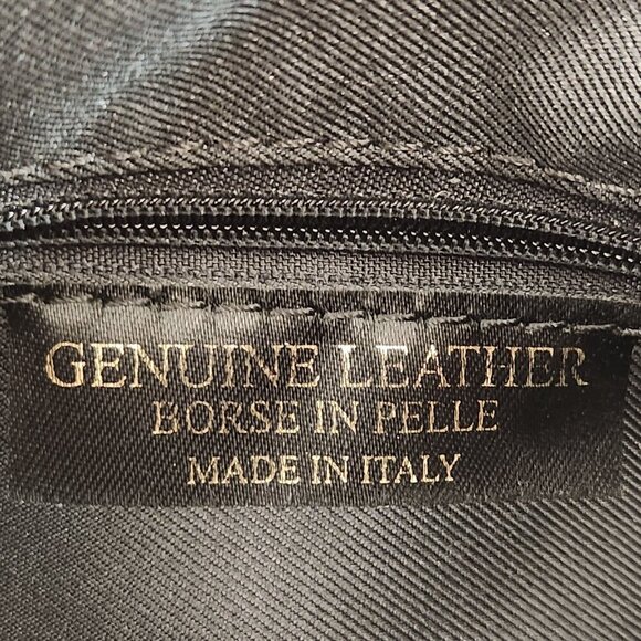 Borse in Pelle Purse w/ Fringe Detail Leather Italy Black - Picture 7 of 11